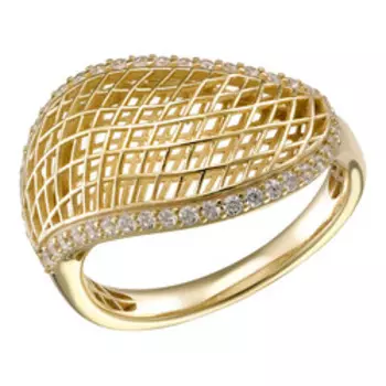 Серебряное кольцо с фианитами