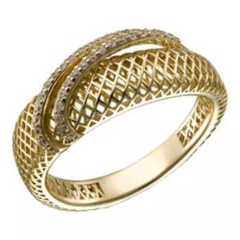 Серебряное кольцо с фианитами