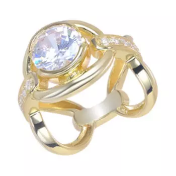 Серебряное кольцо с фианитами