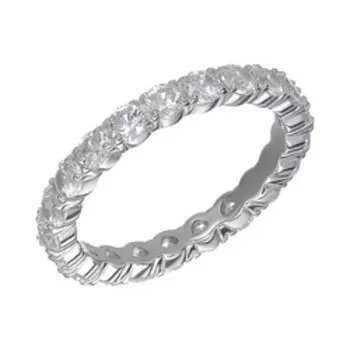 Серебряное кольцо с фианитами