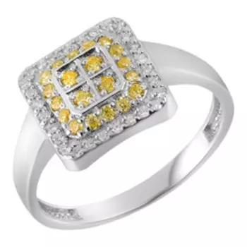 Серебряное кольцо с фианитами