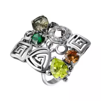 Серебряное кольцо с фианитами