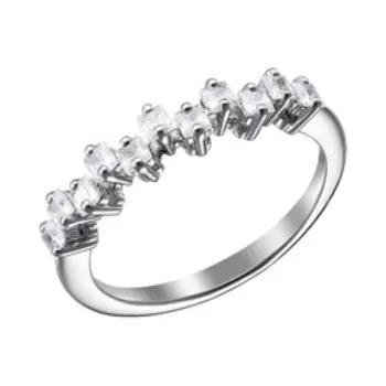 Серебряное кольцо с фианитами