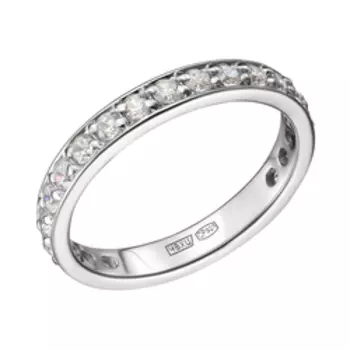 Серебряное кольцо с фианитами