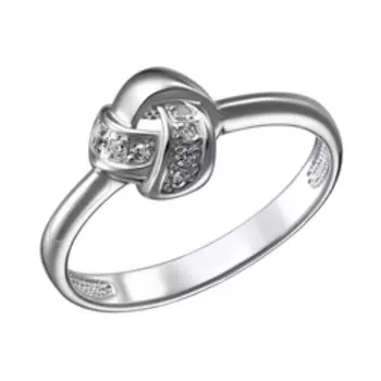 Серебряное кольцо с фианитами