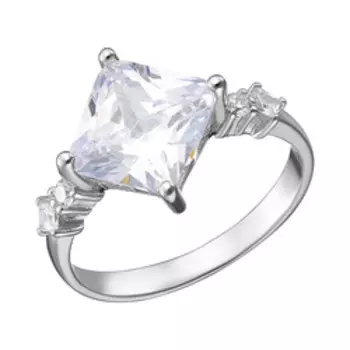 Серебряное кольцо с фианитами