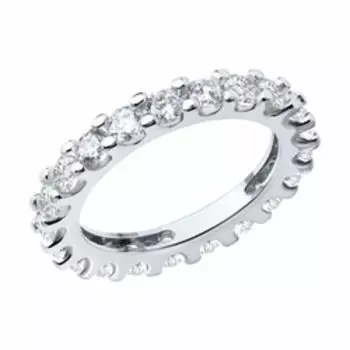 Серебряное кольцо с фианитами