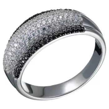 Серебряное кольцо с фианитами