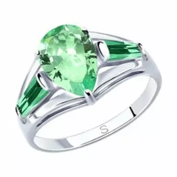 Серебряное кольцо с фианитами