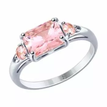 Серебряное кольцо с фианитами