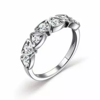 Серебряное кольцо с фианитами