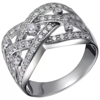 Серебряное кольцо с фианитами
