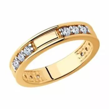 Серебряное кольцо с фианитами