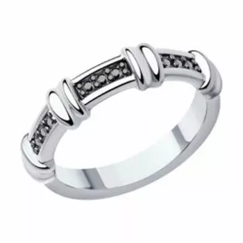 Серебряное кольцо с фианитами