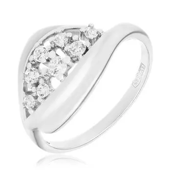 Серебряное кольцо с фианитами