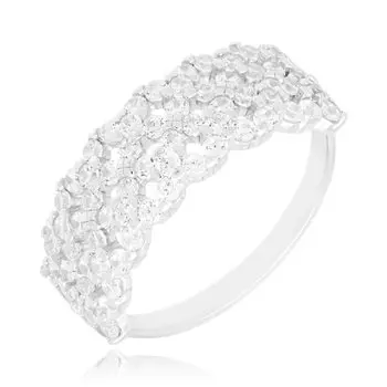 Серебряное кольцо с фианитами