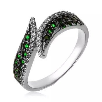 Серебряное кольцо с фианитами