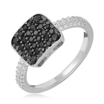 Серебряное кольцо с фианитами