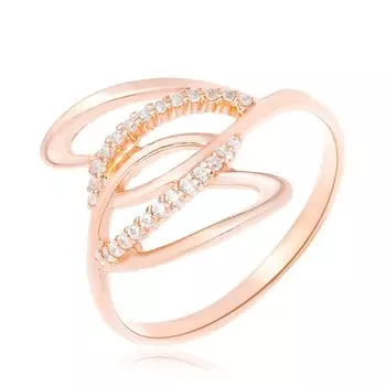 Серебряное кольцо с фианитами