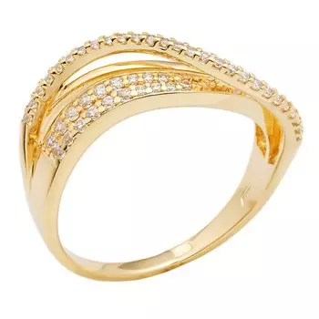 Серебряное кольцо с фианитами