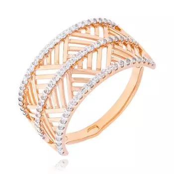 Серебряное кольцо с фианитами