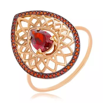 Серебряное кольцо с фианитами