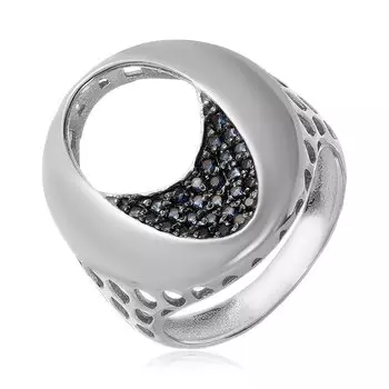 Серебряное кольцо с фианитами