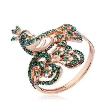 Серебряное кольцо с фианитами