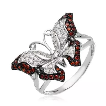 Серебряное кольцо с фианитами