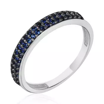 Серебряное кольцо с фианитами