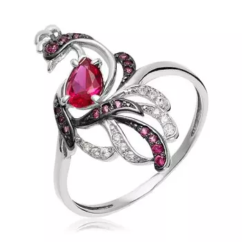 Серебряное кольцо с фианитами