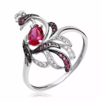 Серебряное кольцо с фианитами