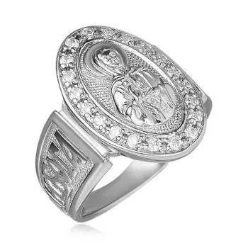 Серебряное кольцо с фианитами