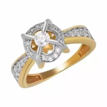 Серебряное кольцо с фианитами