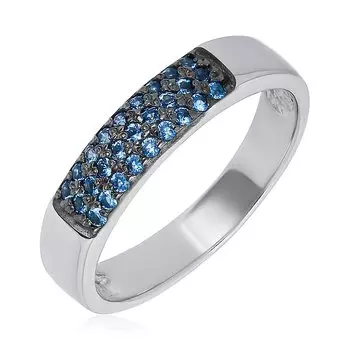 Серебряное кольцо с фианитами