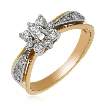 Серебряное кольцо с фианитами