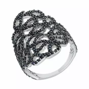 Серебряное кольцо с фианитами