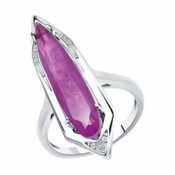 Серебряное кольцо с фианитами