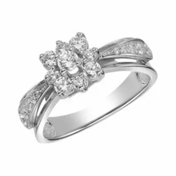 Серебряное кольцо с фианитами