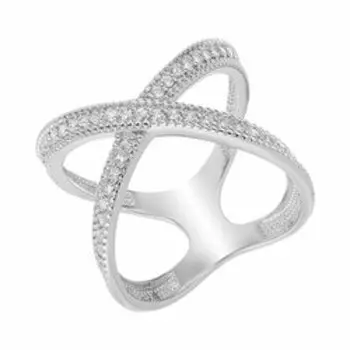 Серебряное кольцо с фианитами