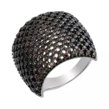 Серебряное кольцо с фианитами