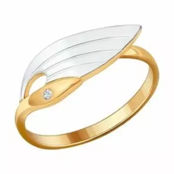 Серебряное кольцо с фианитом