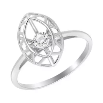 Серебряное кольцо с фианитом