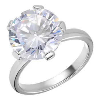 Серебряное кольцо с фианитом