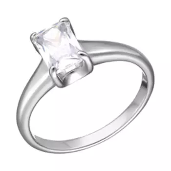 Серебряное кольцо с фианитом