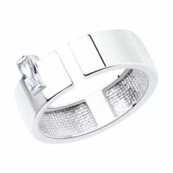 Серебряное кольцо с фианитом