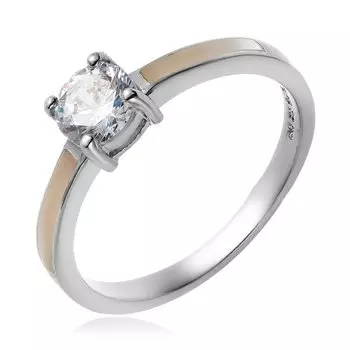 Серебряное кольцо с фианитом