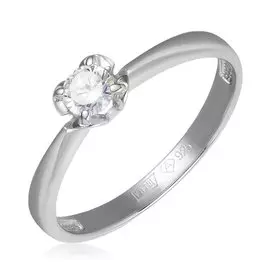 Серебряное кольцо с фианитом