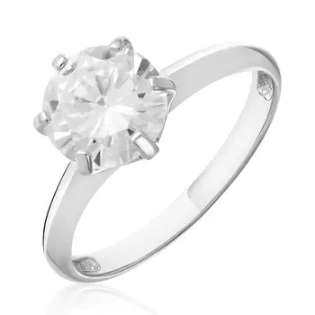 Серебряное кольцо с фианитом