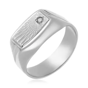 Серебряное кольцо с фианитом